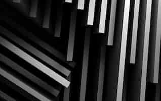 Free photo 3d rendering of abstract black and white background
