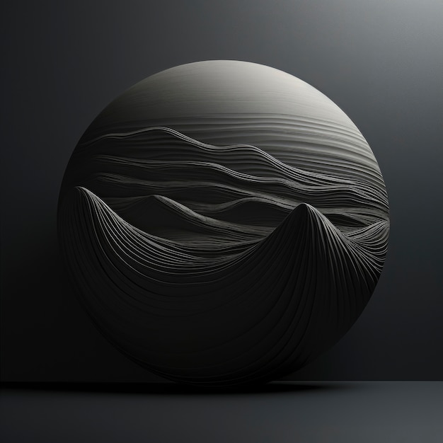 Foto gratuita rappresentazione 3d del fondo geometrico astratto in bianco e nero