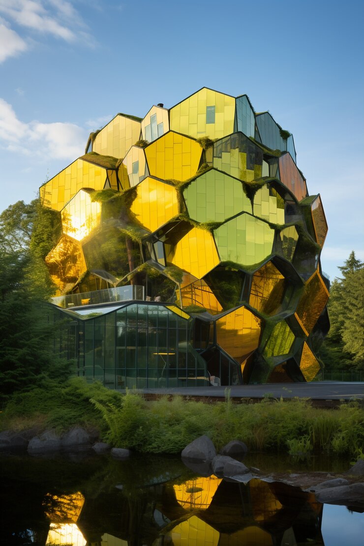 Free Photo 3d rendering of abstract building