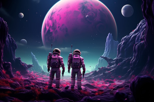 Foto gratuita rendering 3d dell'astronauta