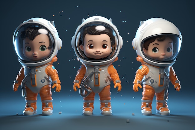 Foto gratuita rendering 3d dell'astronauta