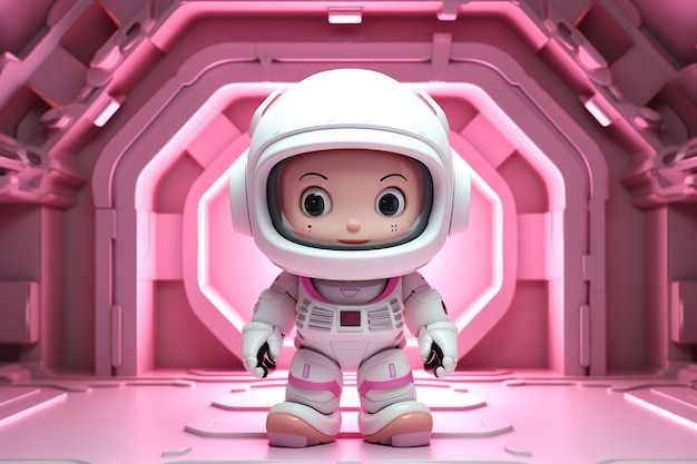 Foto gratuita rendering 3d dell'astronauta