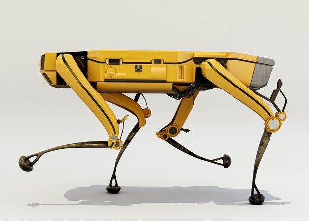 バイオロボットコンセプトの3Dレンダリング