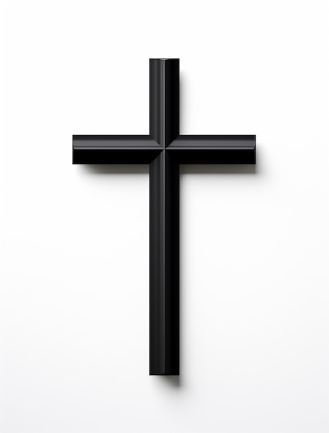 黒い十字架の 3 d レンダリング