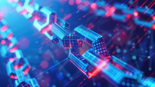 3D-рендеринг технологии блокчейна