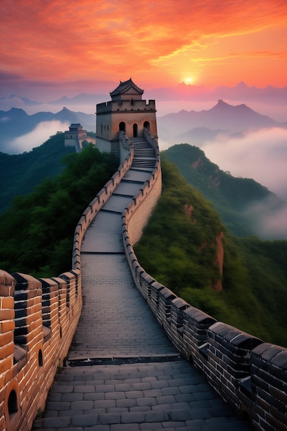 3D-рендеринг Великой китайской стены