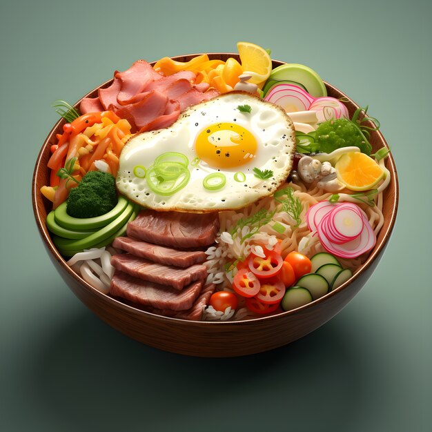 3d rendering of chinese reunion dinner dishes