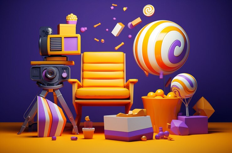 Бесплатный Фотография 3d-рендеринг кино