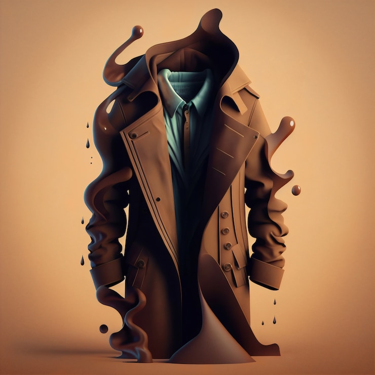 मुफ़्त फोटो 3d rendering of coat melting