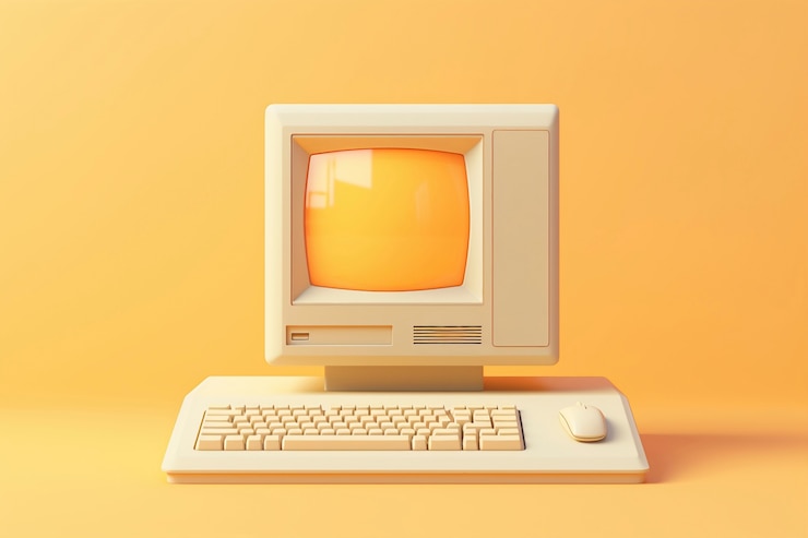 Free Photo 3d rendering of computer desk