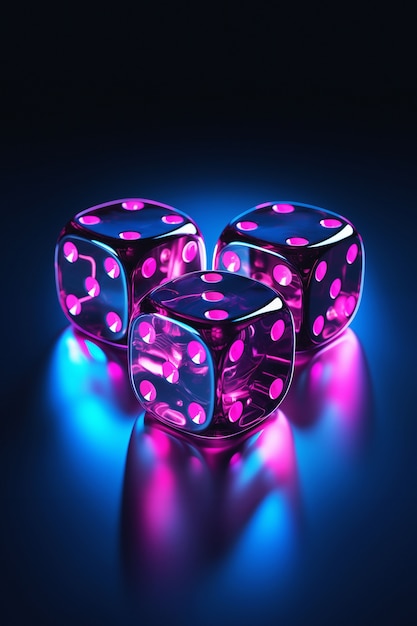 Free photo 3d rendering of dices