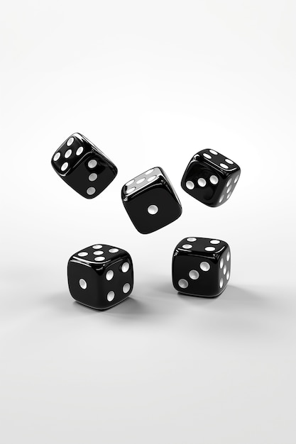 Free photo 3d rendering of dices