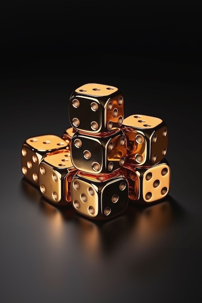 3d rendering of dices