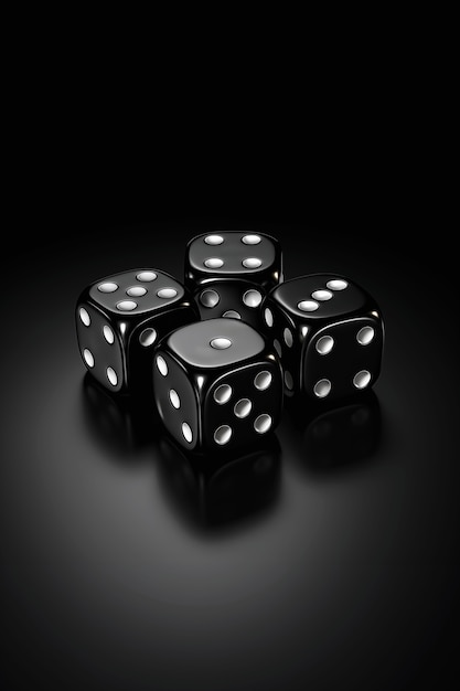 Free photo 3d rendering of dices