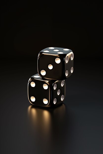 Free photo 3d rendering of dices