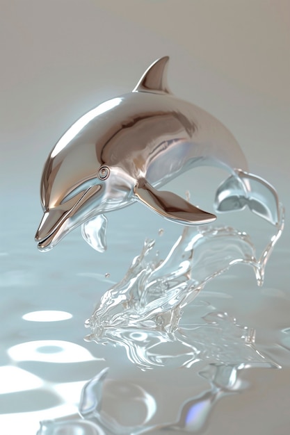 Free photo 3d rendering of dolphin