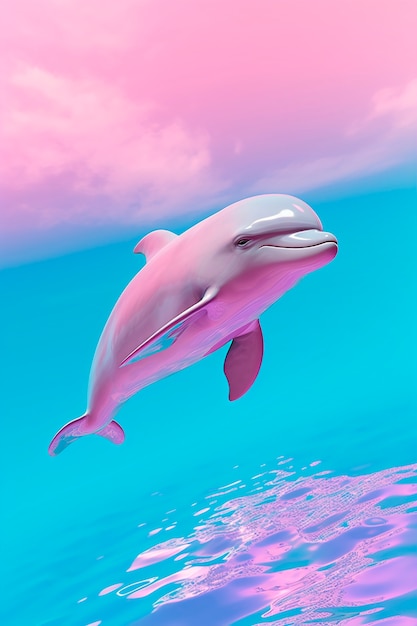 3d rendering of dolphin