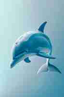 Free photo 3d rendering of dolphin