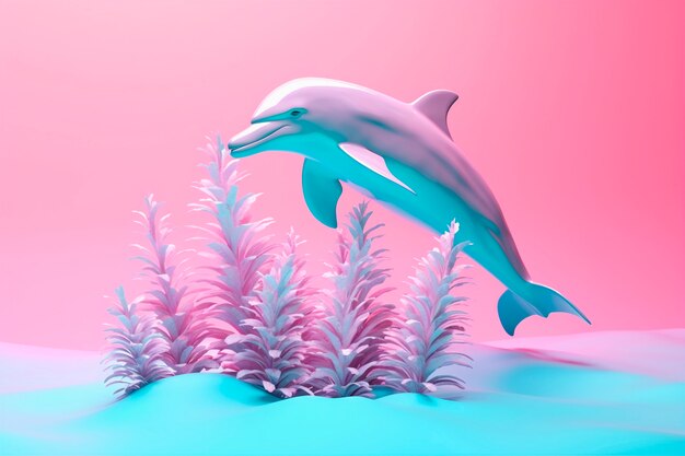 3d rendering of dolphin