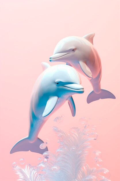 3d rendering of dolphin