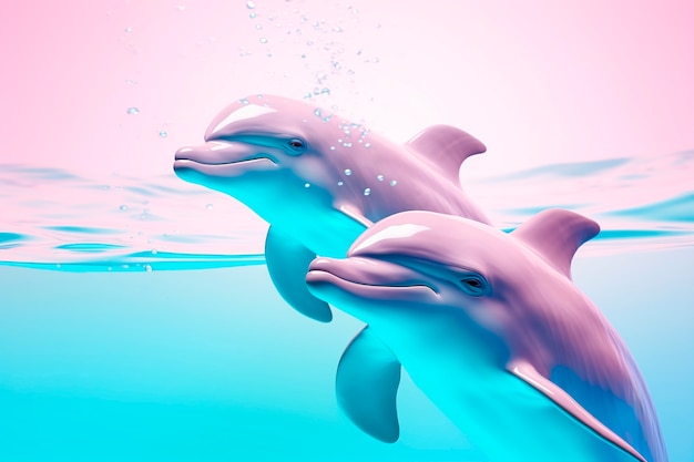 3d rendering of dolphin