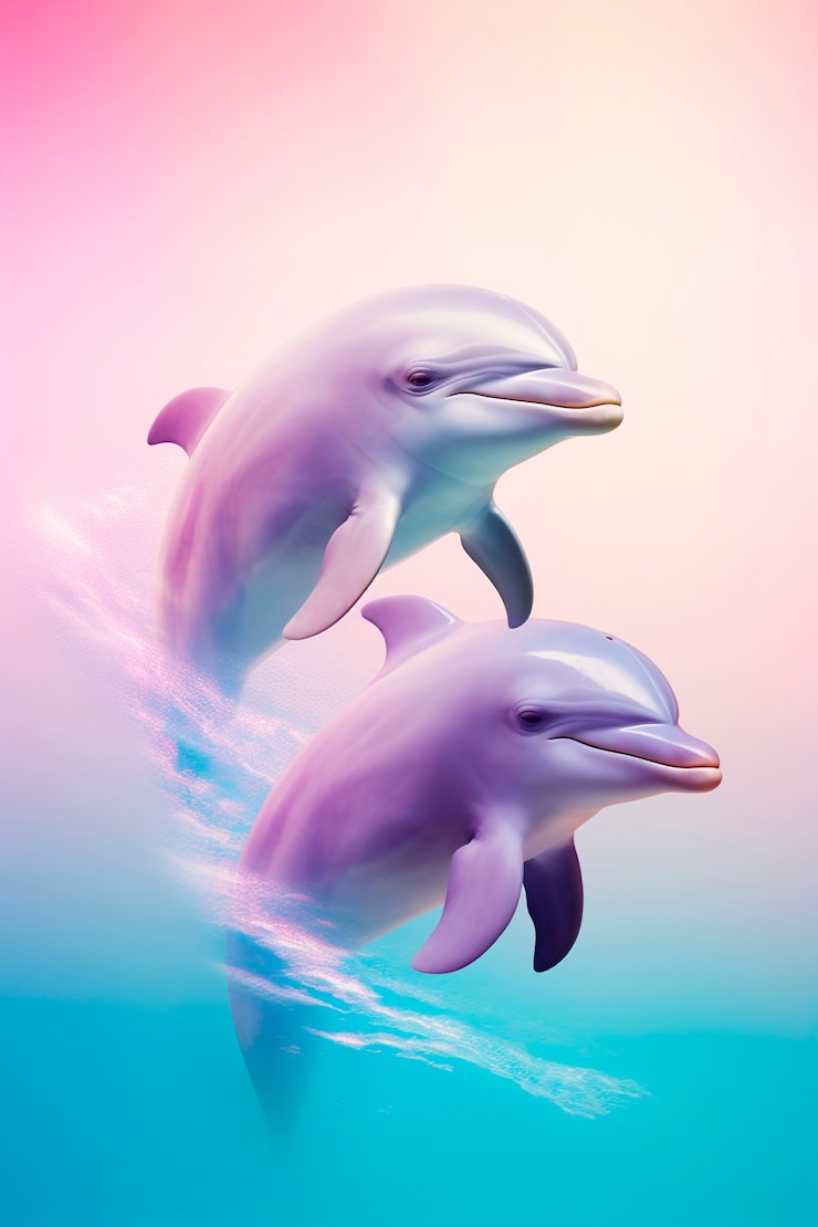 Free Photo 3d rendering of dolphin