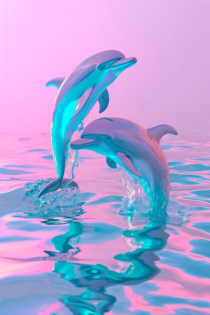 3d rendering of dolphin