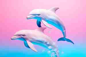 Free photo 3d rendering of dolphin