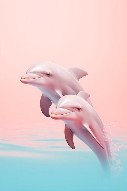 Free photo 3d rendering of dolphin