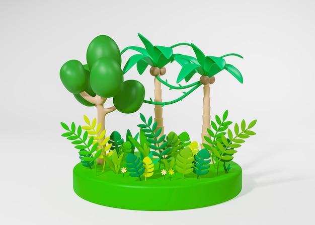 3d rendering of ecosystem