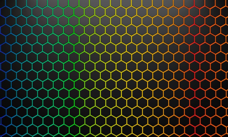 Free Photo 3d rendering of hexagonal texture background