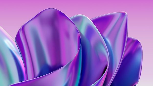3d rendering of holographic layering