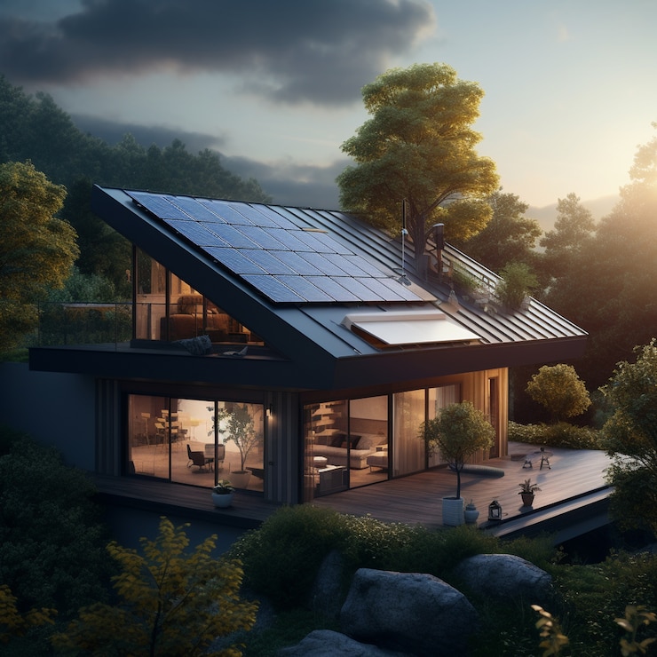 Free Photo 3d rendering of house model