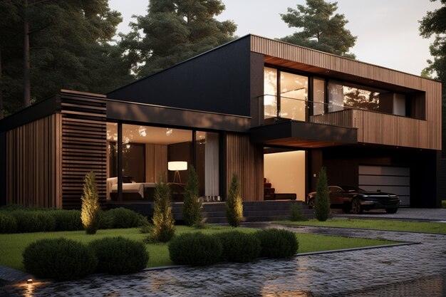 3d rendering of house model