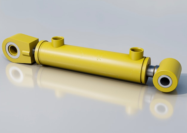 3d rendering of hydraulic elements