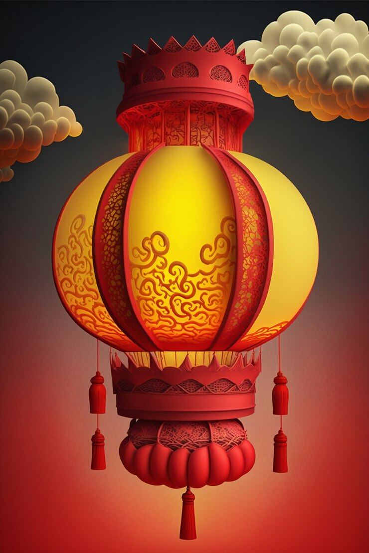 Free Photo 3d rendering of latern still life
