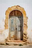 Free photo 3d rendering of mediterranean door