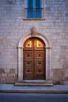 Free photo 3d rendering of mediterranean door