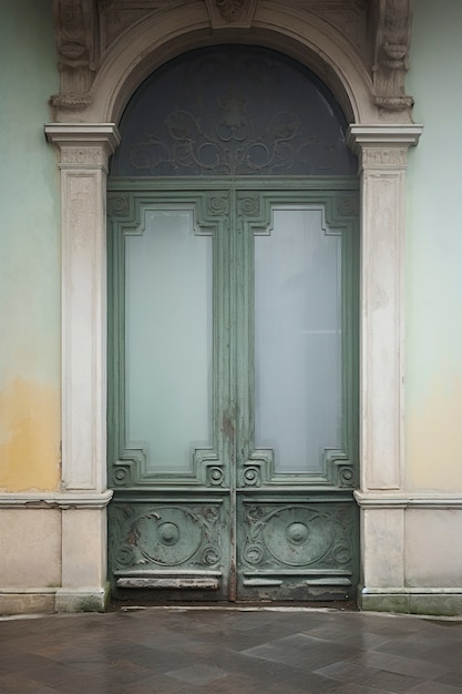 Free photo 3d rendering of mediterranean door