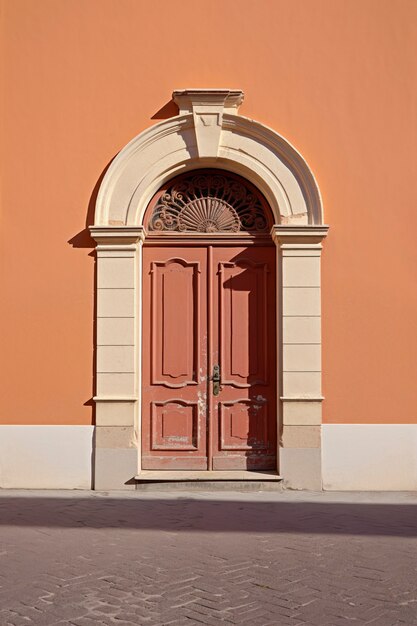 3d rendering of mediterranean  door