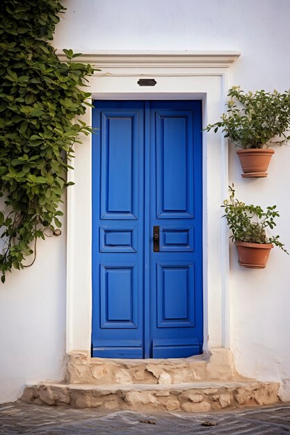 3d rendering of mediterranean  door