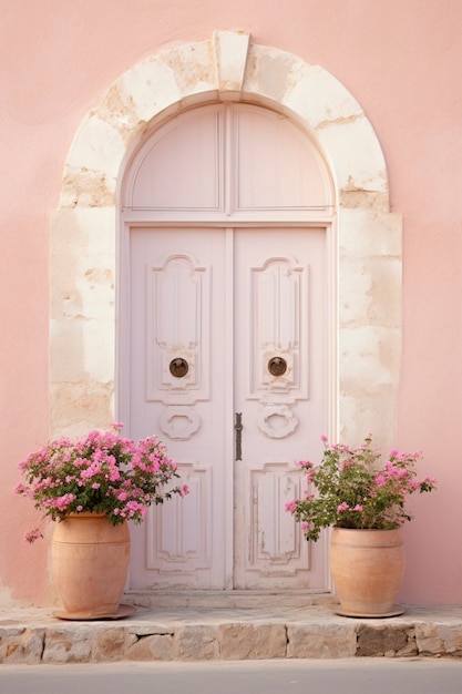 3d rendering of mediterranean  door