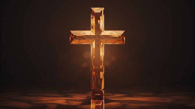 무료 사진 네온 십자가의 3d 렌더링