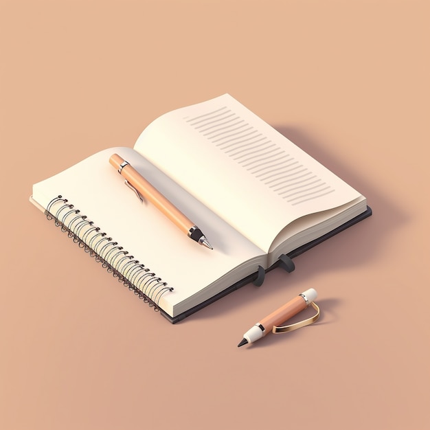 Free photo 3d rendering of pen ai generated