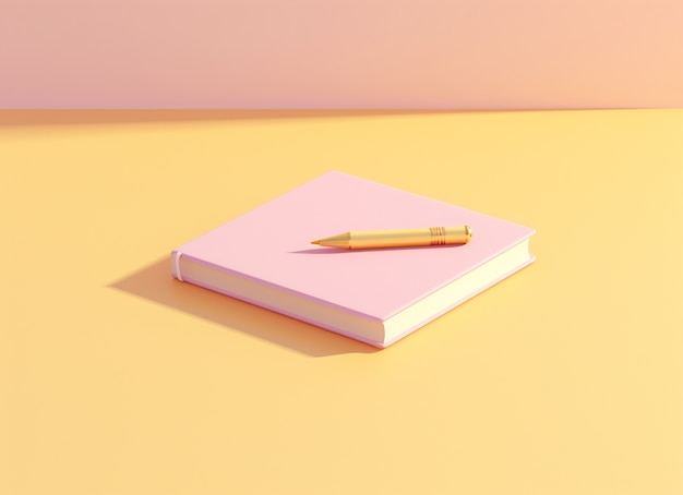 Free photo 3d rendering of pen ai generated