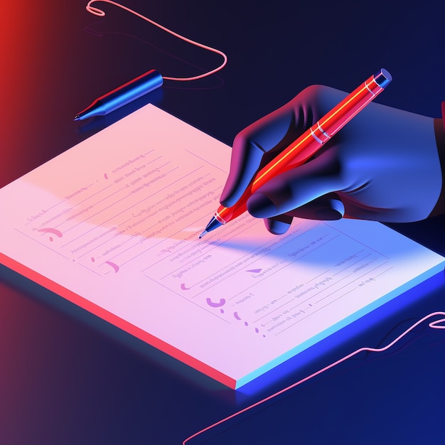 3d rendering of pen ai generated