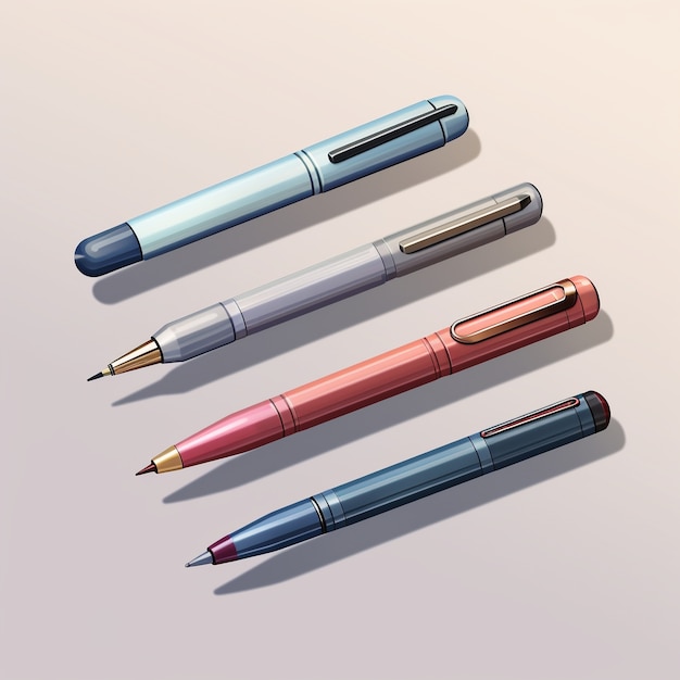 Free photo 3d rendering of pen ai generated