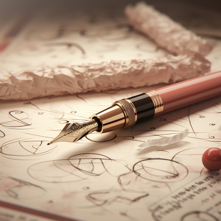 Free Photo 3d rendering of pen ai generated