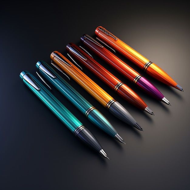 Free photo 3d rendering of pen ai generated