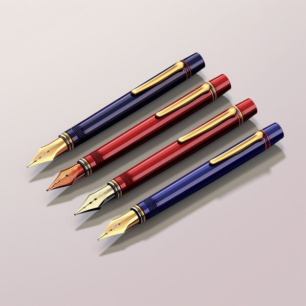 Free photo 3d rendering of pen ai generated